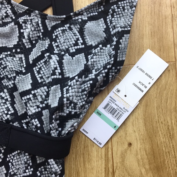 Michael Kors gray black one piece swimsuit - Picture 6 of 6